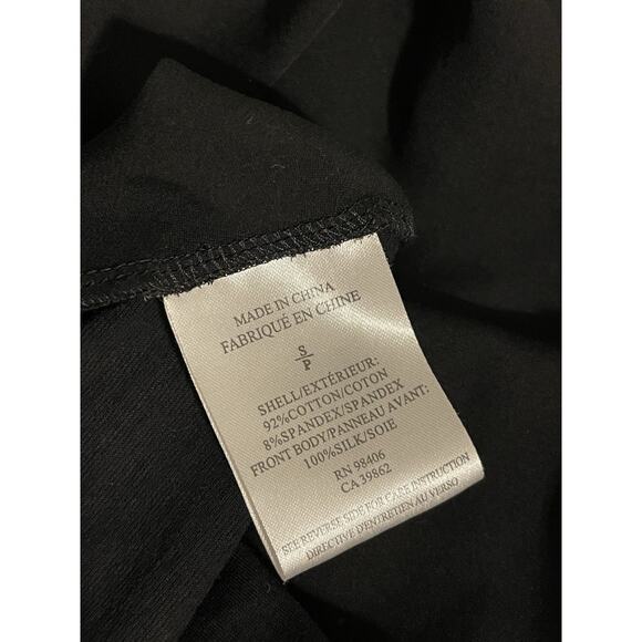 Theory NWT Sleeveless Twist Wrap Style Silk Black Top Sz S Reg $130 Career - Picture 6 of 7